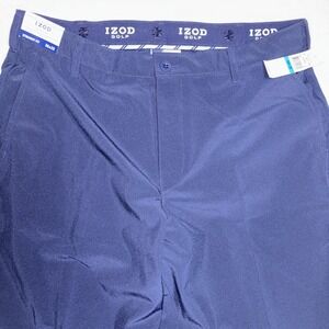 NWT IZOD Golf Straight Fit Men's Pants Size 36 X 29 Navy Blue Swing Flex Pant